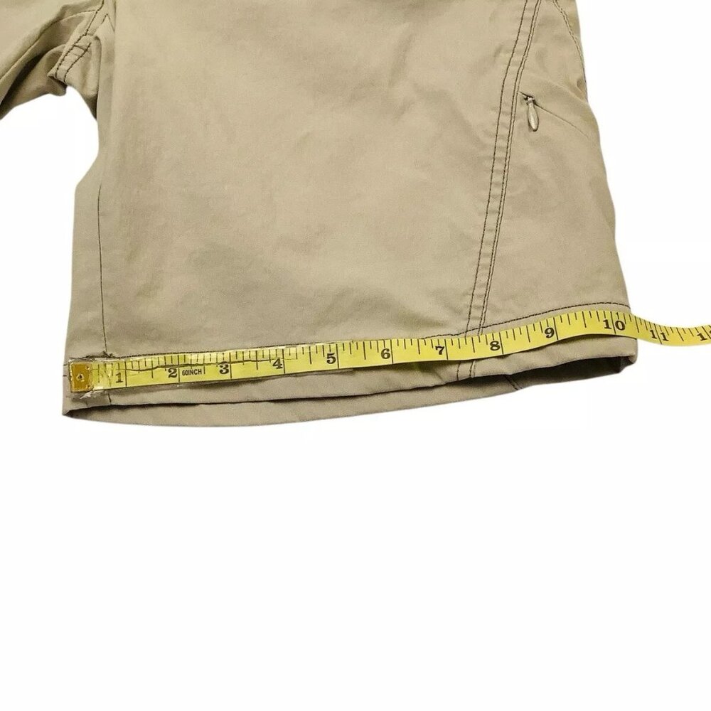 Athleta Bermuda Shorts Beige Size 2 Stretch Pockets Mid-Rise Pockets - Picture 7 of 10